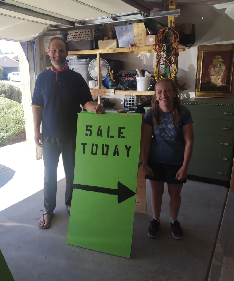 Chris and Katie Taylor running an estate sale in Kingman, Arizona